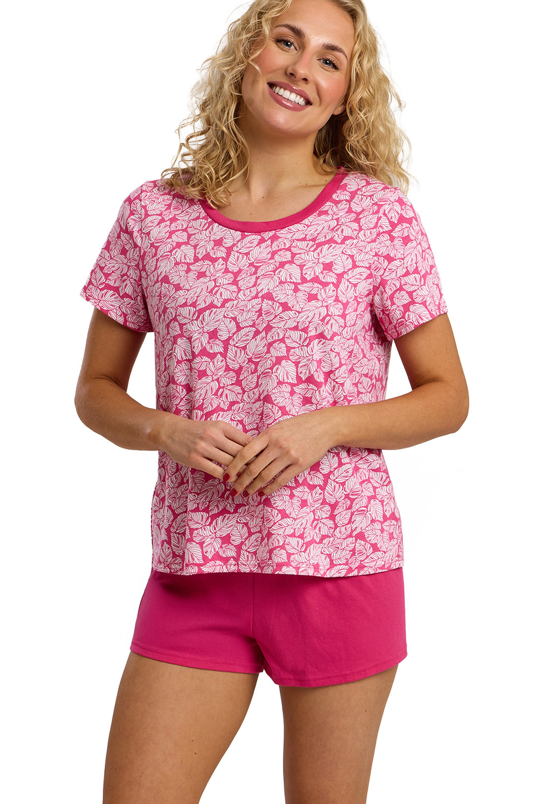 Palm Print Soft Jersey Short Pyjama Set