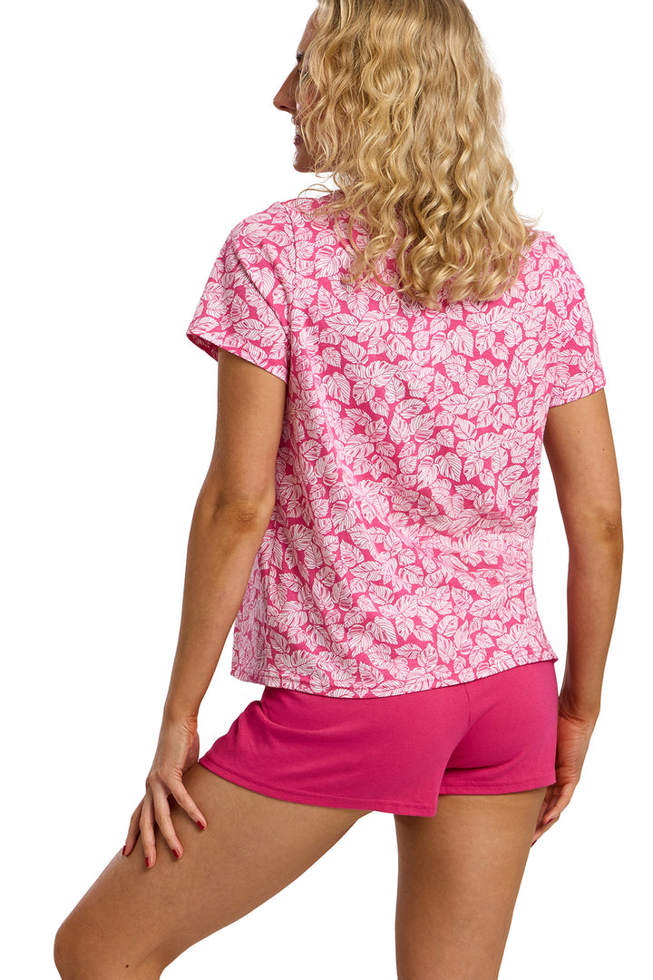Palm Print Soft Jersey Short Pyjama Set