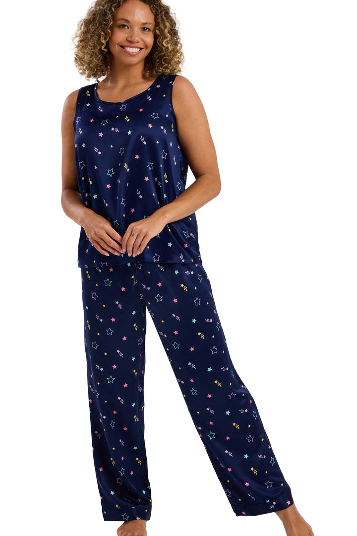 Estrella  Satin Camisole Pyjama Set