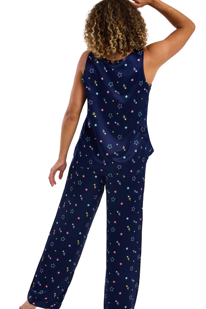 Estrella  Satin Camisole Pyjama Set