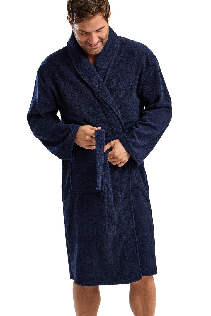 West Ridge Aberford Soft Towelling  Shawl Collar Robe