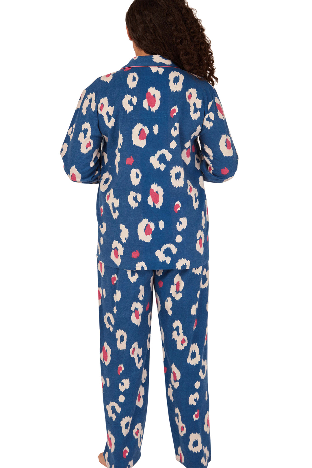 Kira Leopard Brushed Cotton Printed Pyjama Set