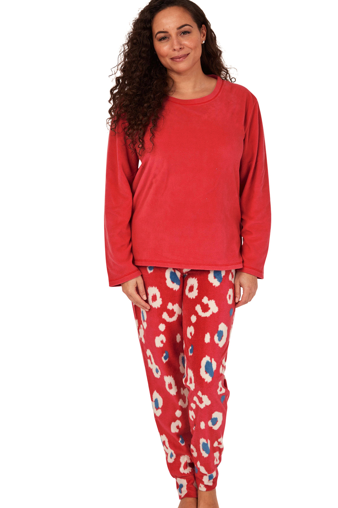 Kira Animal Print Microfleece Pyjama Set