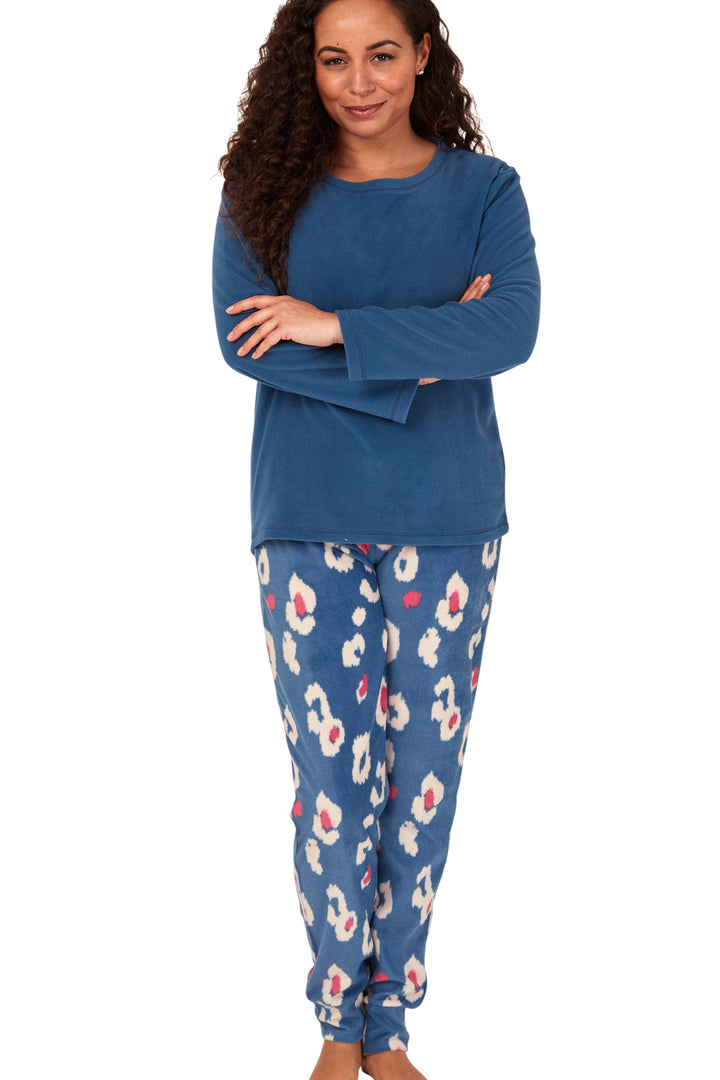 Kira Animal Print Microfleece Pyjama Set