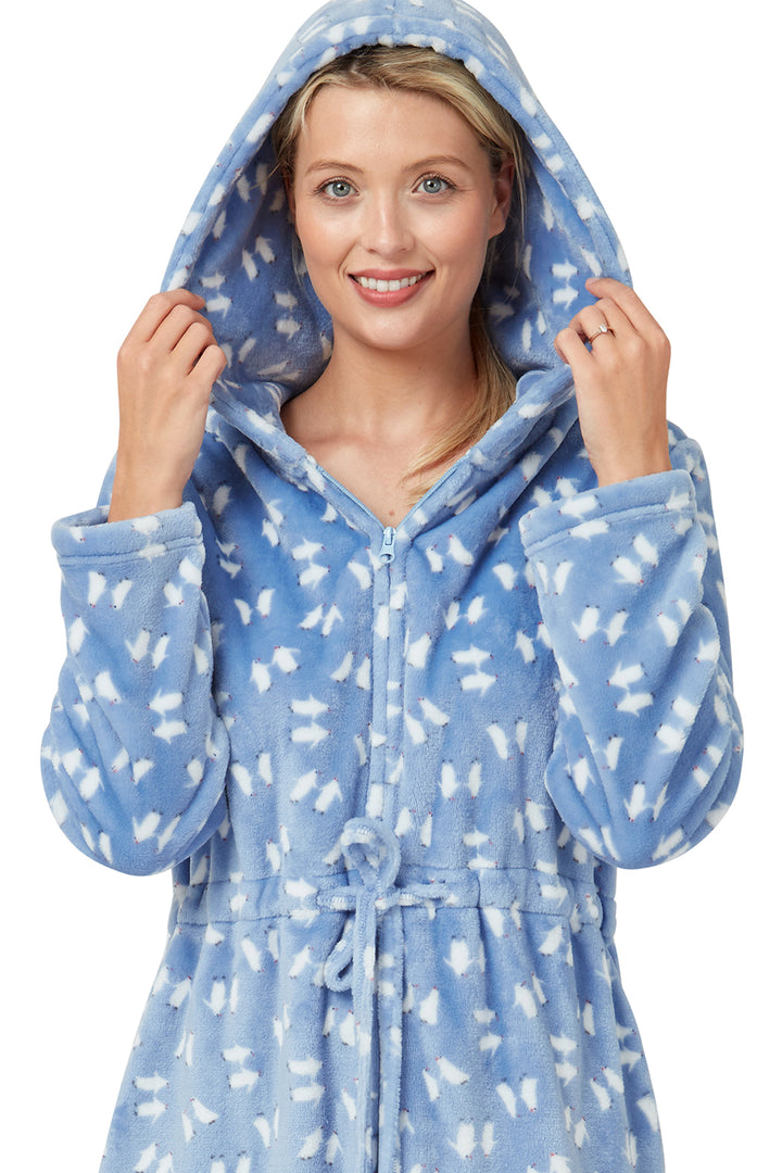 Penguin Fleece  Zipped Hooded Wrap